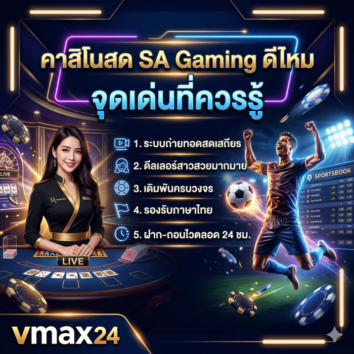 คาสิโนสด SA Gaming ดีไหม จุดเด่นที่ควรรู้